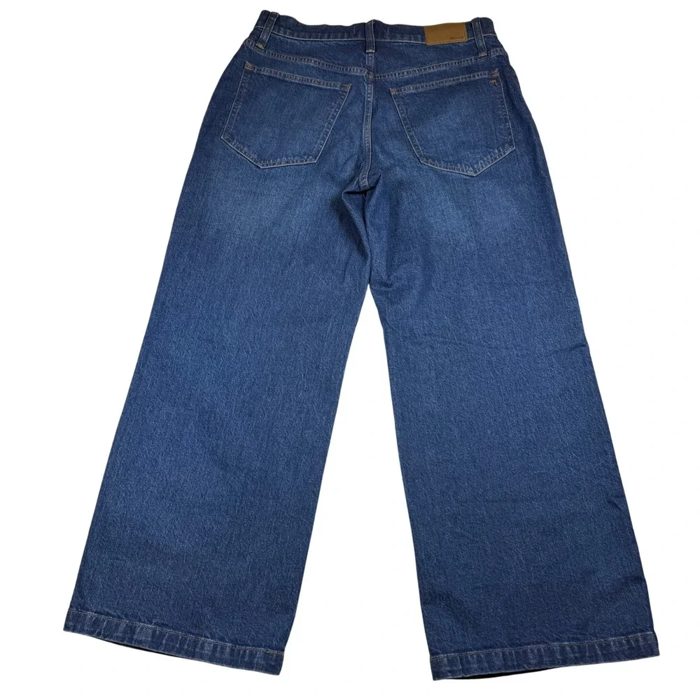 Madewell The Perfect Vintage Wide-Leg Jean 30P Petite High Rise Patch Pocket